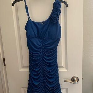 Blue Body fit short dress
